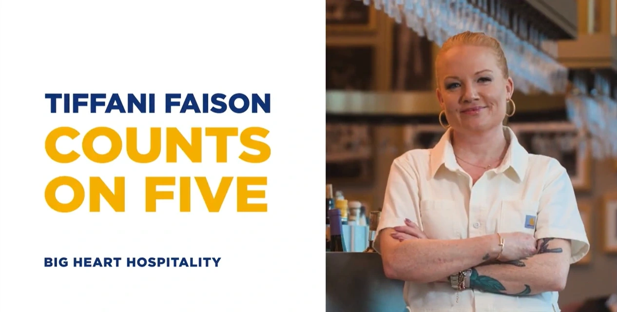 Tiffani Faison Counts on Five - Big Heart Hospitality